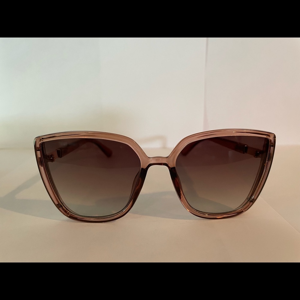 Frye & Co. Large Rose Gold Sunglasses